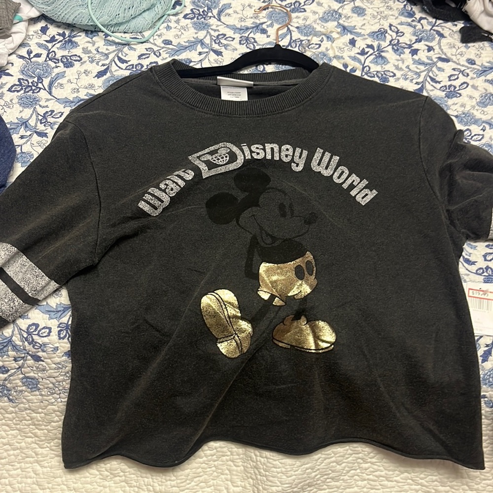 Walt Disney world grey crew neck